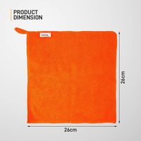 (PACK OF 2) Gizga Essentials Microfiber Cloth, 240 GSM, Highly Absorbent Multipurpose Cloth for Laptop, Mobile Screen Cleaning, Automotive Microfibre Towels for Car Bike Cleaning Polishing, Kitchen Cloth, 2 units