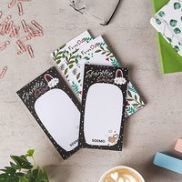 (Set of 4) Amazon Brand - Solimo Notepad (6.5” x 3.5”) Daily Undated Planner, Bucket List, Appointments Pad 50 Tear Off Sheets Writing Pad, 