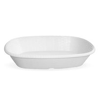 Milton Bread Melamine Basket, White, (14")