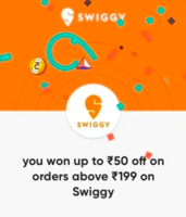 Cred Swiggy : Get Extra Upto Rs.50 OFF On Rs.199 Using Cred ( Collect offer in Cred)