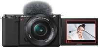 SONY ZV-E10L Mirrorless Camera Body with 1650 mm Power Zoom Lens Vlog Camera  (Black)