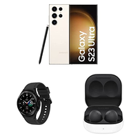 [DOUBLE DISCOUNT] Samsung Galaxy S23 Ultra 5G (Phantom Black, 12GB, 256GB Storage) & Galaxy Watch4 Classic & Galaxy Buds 2