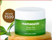 Mamaearth Wow Wednesday-Buy for 599 & Get a Green Tea Sleeping Mask Free - 50gm worth 599.