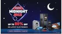 Reliance digital :- Midnight sale upto 80% off on latest electronics 
sale start today at 10 PM