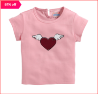 Bumzee Kids Light Pink Cotton Embroidered Top at ₹149