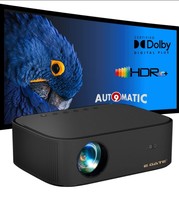 Egate O9 Pro Automatic Smart Projector | 840 ANSI | Native Full HD 1080p + 4K Support | Auto Focus + Auto Keystone + 6D Digital Correction| Android 9 | Projector for Home | Dual WiFi | Dolby | O52Q62