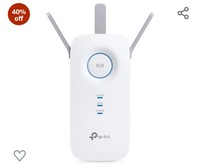 TP-Link AC1750 Universal Dual Band Range Extender, Broadband/Wi-Fi Extender, Wi-Fi Booster/Hotspot with 1 Gigabit Port and 3 External Antennas, Built-in Access Point Mode, 1750Mbps Speed (RE450) 