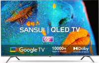 Lowest | Sansui 165 cm (65 inch) QLED Ultra HD (4K) Smart Google TV With Dolby Vision and Dolby Atmos, Black (JSW65GSQLED)