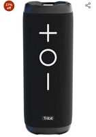 Tribit StormBox 24W Bluetooth Wireless Speakers,360°Surround Sound,Enhanced Bass-Independent XBass Button,Wireless Dual Pairing,Built-In Mic,IPX7 Waterproof,20H Playtime,Outdoor Portable Speaker,Black