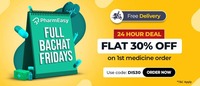 Pharmeasy - 30 % flat off code and crediting rs 75 to wallet. Check your pharmeasy wallet 