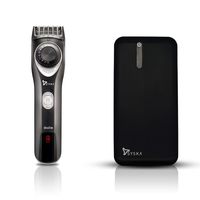 SYSKA TP7526 Combos - HT750 90mins Run Time Beard Trimmer (Black Silver) and 10000 mAh Power Bank (10 W, Fast Charging) (Black, Lithium Polymer)