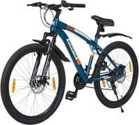 Amazon Brand - Symactive Sprinter S2000 Series, 26T Geared Mountain Bike (Shimano 21-Speed Gear)