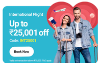 Up to INR 25,001 off on International Flight Booking