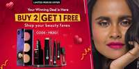 Sugar Cosmetics : Buy 2 Get 1 free 