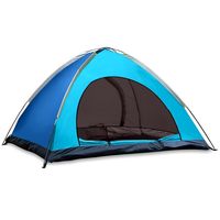 Viraat 4 Person Tent for Camping Waterproof Outdoor Tent/Family Tent House for Fishing/Hiking & Adventure (Multi-Color) (4 Person)
