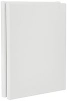 Amazon Brand - Solimo Medium Grain Cotton Stretched Canvas with Wooden Frame, 10 x 12 inch, Set of 2