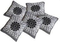 Sparklings Printed Cushions Cover  (Pack of 5, 40.34 cm*40.34 cm, Black)