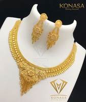 KONASA  Brass, Alloy Gold-plated, Brass Jewel Set  