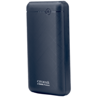 Croma 20000 mAh 20W Fast Charging Power Bank (1 Micro USB Type B, 1 Type C & 1 Type A Ports, LED Charging Indicator, Blue)