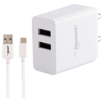Nextech 3.1A Travel Charger (NTU27UC, White)