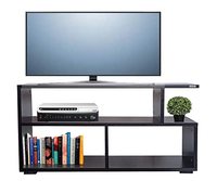 AAROORA Gaya-H3 Engineered Wood TV Table Entertainment Unit Display Storage Cabinet Rack with Decor 3 Shelf (Wenge Finish)