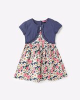 KG FRENDZ Floral Print Fit & Flare Twofer Dress