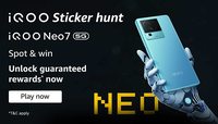 IQOO Sticker Hunt | Win Flat ₹1,000 Cashback On Buying iQOO Neo 7