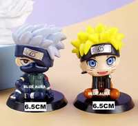 Blue Aura Naruto Action Figure Kakashi & Naruto - Pack of 2 Height 6.5 Cm | Assembly Required | (6.5CM Combo Naruto),Plastic