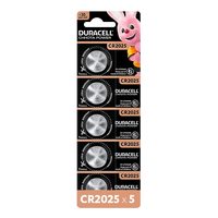 Duracell CR2025 3V Lithium Coin Battery, 5 pcs, 2025 Coin Button Cell Battery, DL2025 