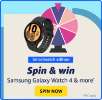 Smartwatch Edition Spin and Win Samsung Galaxy Watch 4 & more*