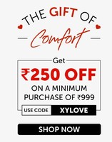 Get Rs250  Off on Minimum Purchase of  Rs999.  
[  Use Code = XYLOVE  ]