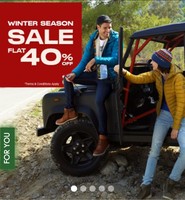 Flat 40% Off on Woodland. 