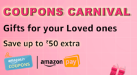 Amazon Coupons Carnival- Extra Rs.25 Off Through Coupons +Extra Rs.25 Amazon Pay Cashback