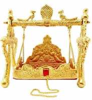 Trishakti Enterprises Ladu Gopal Hanging jhula Decorative Showpiece - 20 cm