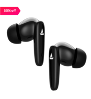 boAt Airdopes 181 T TWS Earbuds with ENx Tech, Beast Mode & 20H Playtime (Carbon Black) 