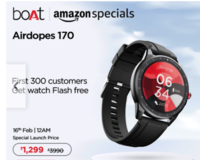 boAt Airdopes 170 True Wireless Earbuds with watch flash free 