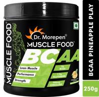 Dr. Morepen Muscle Food BCAA Workout Supplement For Muscle Growth, Recovery & Endurance BCAA  (250 g, Pineapple)