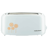 Morphy Richards AT 402 1400 Watts 4 Slice Automatic Pop-Up Toaster (Cool Touch Body, 370060, White)