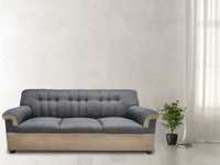 limraz furniture Fabric 3 Seater Sofa  (Finish Color - Grey & Camel brown, Pre-assembled)