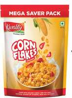 Kwality Corn Flakes - Made with Golden Corns, 99% Fat Free, Natural Source of Vitamin, Iron and Protein 1Kg [Pack of 1]