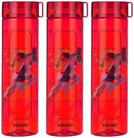 Amazon Brand - Solimo Plastic Bottle Set, 1000 ml, Set of 3