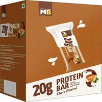 MuscleBlaze 20 g Protein Bar, Choco Almond, Protein Blend, Fibre, 100% Veg, Gluten-Free, Healthy Protein Snacks, For Energy & Fitness (Pack of 6)