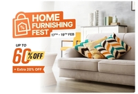 Home Furnishings Fest Upto 60% Off (17th -19th Feb)