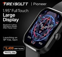 New - Fire-Boltt Pioneer 1.95" Smart Watch, High Resolution 320*385 Bluetooth Calling