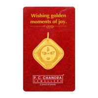 P.C Chandra Jewellers 24kt (995) Peacock Yellow Gold Coin Cum Pendant - 1 Gram