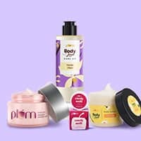 Plum : Flash Sale Flat 40% + 5 % Off on Shower Moisturize Spritz Beachy Babe Trio & Clear Skin Trio