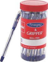 Cello Finegrip + Gripper Ball Pen (Pack of 25, Blue)