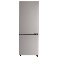 Haier 256L 2 Star Frost Free Bottom Mount Double Door Refrigerator (HEB-25TGS Grey Steel,8-IN-1 Convertible ,Stabilizer Free Operation)(