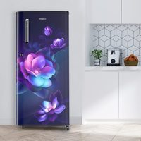 Whirlpool 184 L 2 Star Direct-Cool Single Door Refrigerator (205 WDE PRM 2S SAPPHIRE BLOOM-Z, Sapphire Bloom, Large Vegetable Box, 2023 Model)