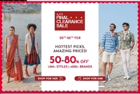 Ajio Final Clearance Sale 50-80% Off + 10% Off with IDBI Cards (20th - 26th Feb)